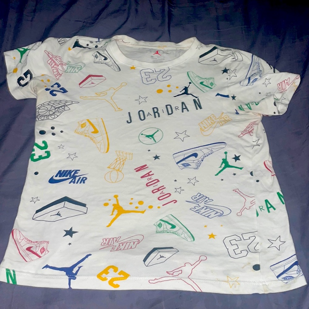 boys multicolor “air jordan” tee